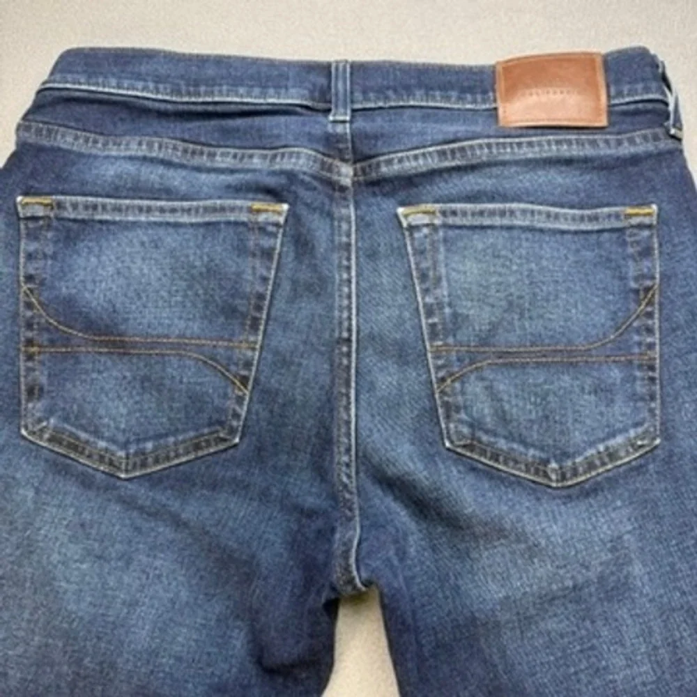 Hollister Slim Straight Epic Flex Jeans 32x34 (FIT 32x33) Dark Wash Blue Denim